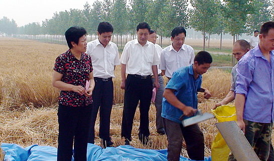 汶上縣人大常委會副主任戴福盈，汶上縣政府副縣長閆波到鄉(xiāng)鎮(zhèn)督導(dǎo)檢查“三夏”生產(chǎn)和秸 ...